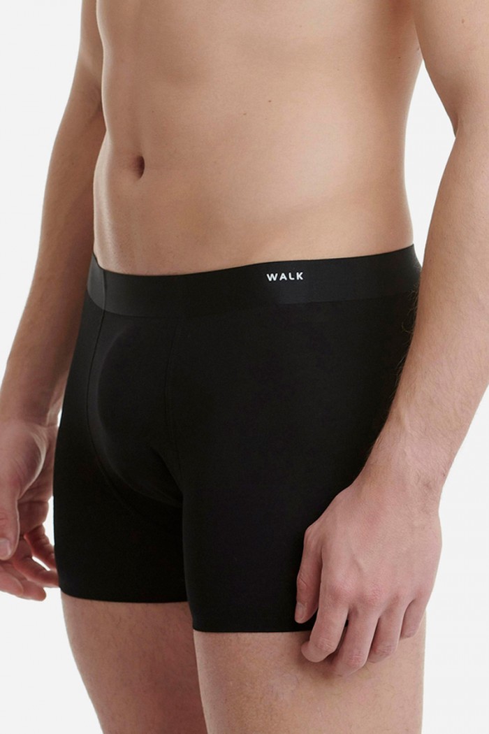 Herren Boxer WALK Nahtlos Bambus Schwarz W1771_02