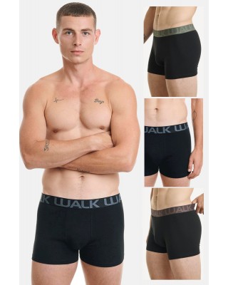 Men's Boxers WALK 3 PACK W1753-4 BLACK