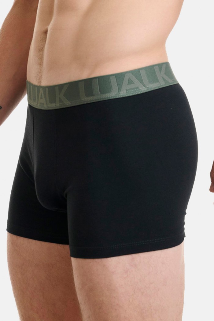 Herren Boxershorts WALK 3 PACK W1753-4 BLACK
