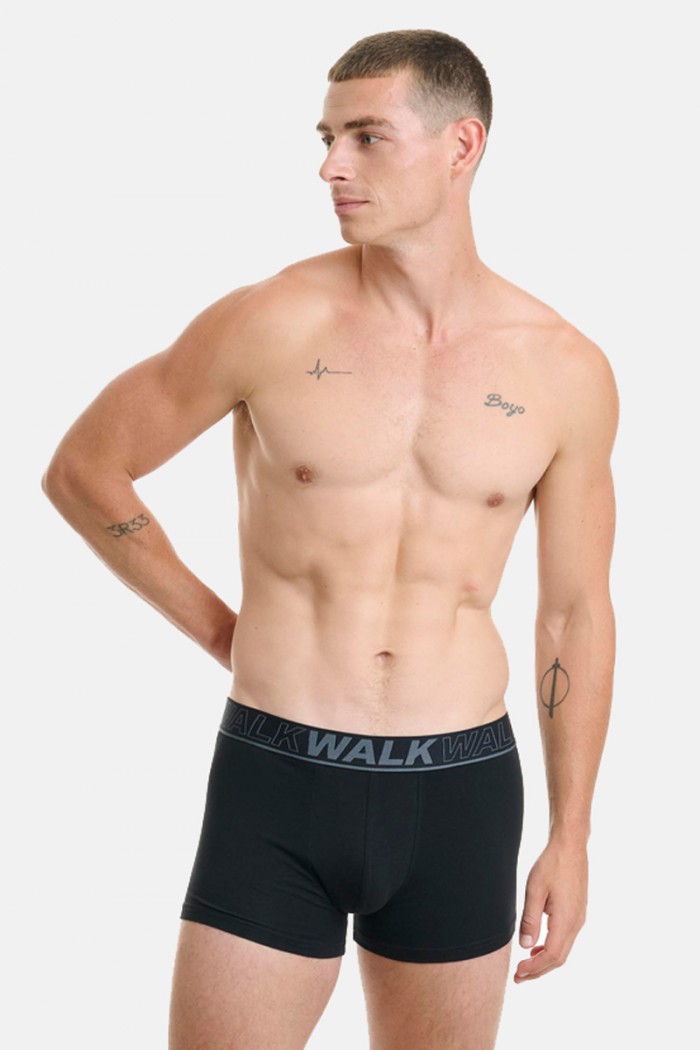 Herren Boxer WALK Baumwolle W1754 Schwarz
