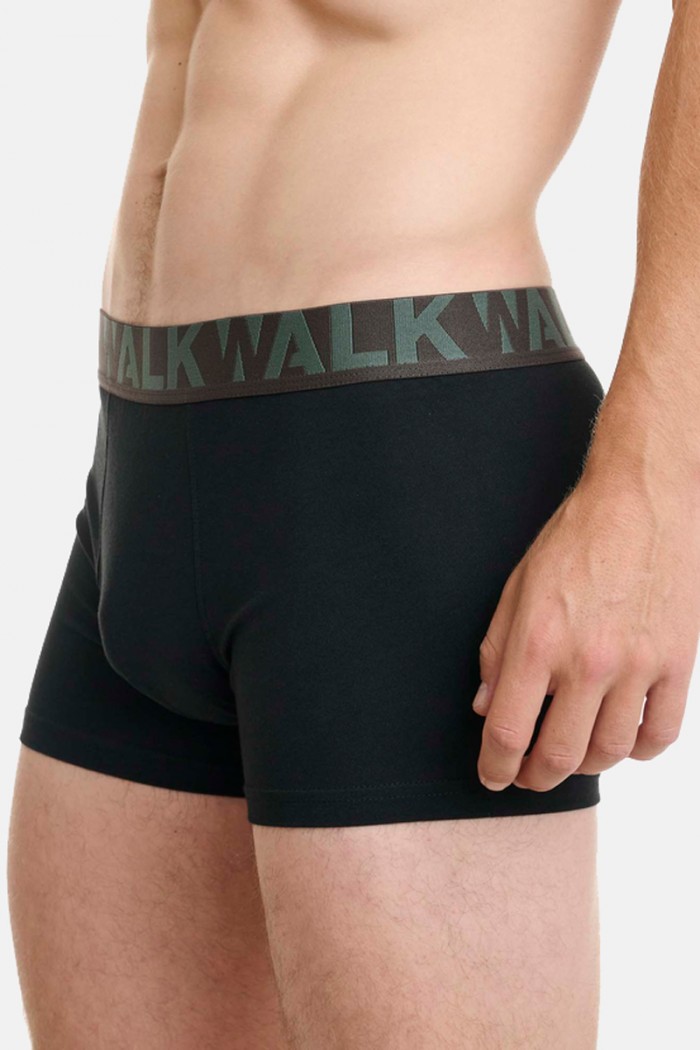 Men's Boxers WALK 2 PACK W1755-1 BLACK BLACK