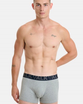 Herren Boxershorts WALK 2 PACK W1755-1 BLAU SCHWARZ GRAU SCHWARZ