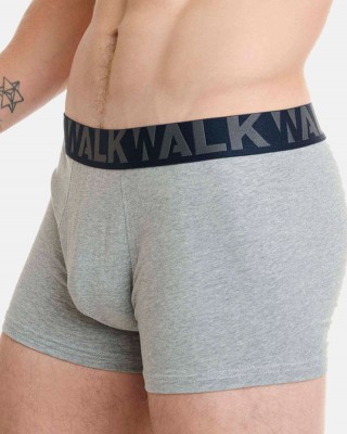 Herren Boxershorts WALK 2 PACK W1755-1 BLAU SCHWARZ GRAU SCHWARZ