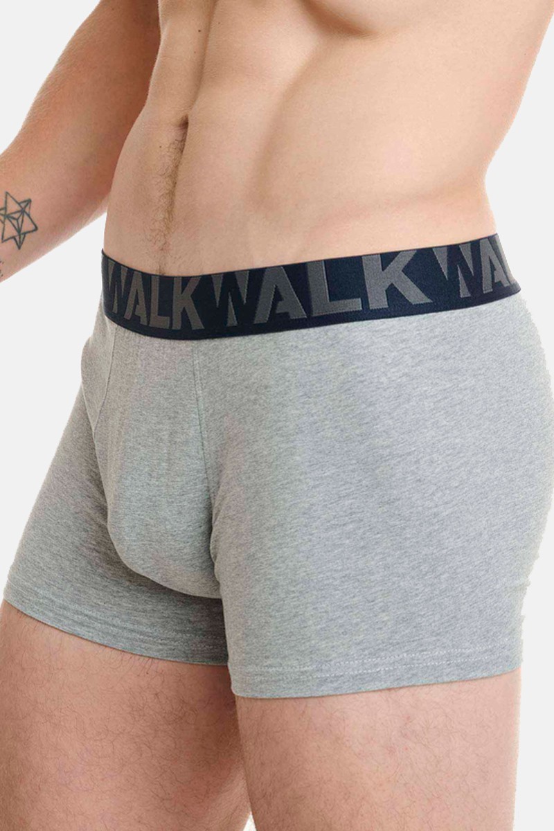 Men's Boxers WALK 2 PACK W1755-1 BLUE BLACK GREY BLACK