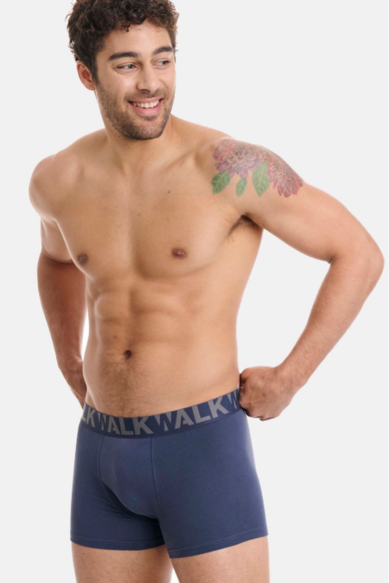 Men's underwear WALK Boxers 2 PACK W1755-1 BLUE GREY