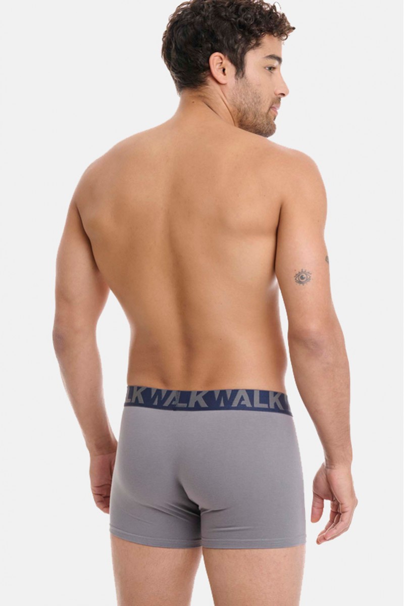 Men's underwear WALK Boxers 2 PACK W1755-1 BLUE GREY