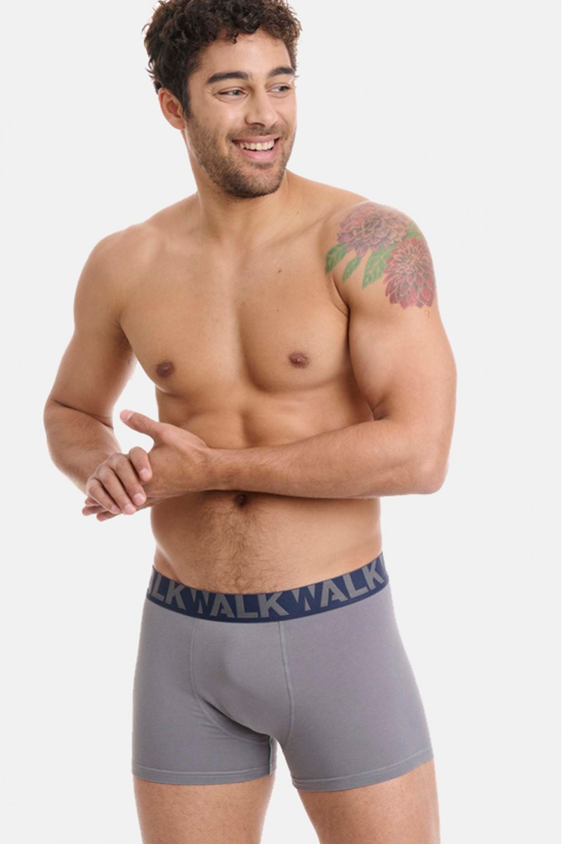 Men's underwear WALK Boxers 2 PACK W1755-1 BLUE GREY