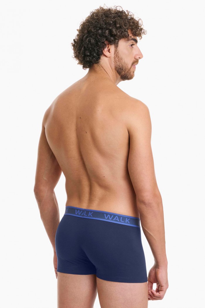 Herrenunterwäsche WALK Boxershorts 2 PACK W1756_0347 BLUE SK - RWA