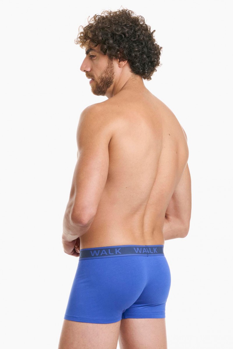 Men's underwear WALK Boxers 2 PACK W1756_0347 BLUE SK - RWA