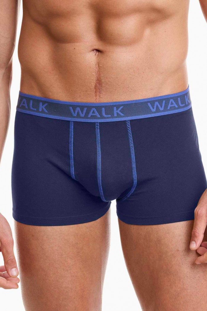 Herrenunterwäsche WALK Boxershorts 2 PACK W1756_0347 BLUE SK - RWA