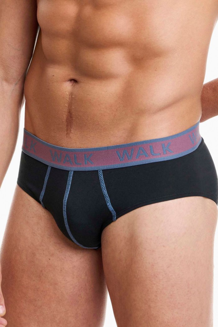 Men's briefs WALK 2 PACK W1757_0202 BLACK BLACK