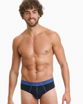 Men's briefs WALK 2 PACK W1757_0202 BLACK BLACK