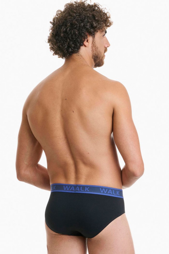 Men's briefs WALK 2 PACK W1757_0202 BLACK BLACK