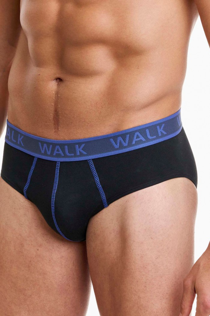 Men's briefs WALK 2 PACK W1757_0202 BLACK BLACK