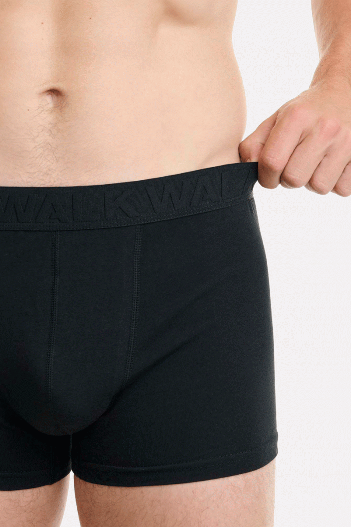 Herrenunterwäsche WALK Boxershorts 2 PACK W1761-1 BLACK