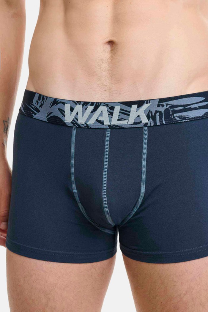 Herrenunterwäsche WALK Boxershorts 2 PACK W1762-4 BLUE BLUE DROPS