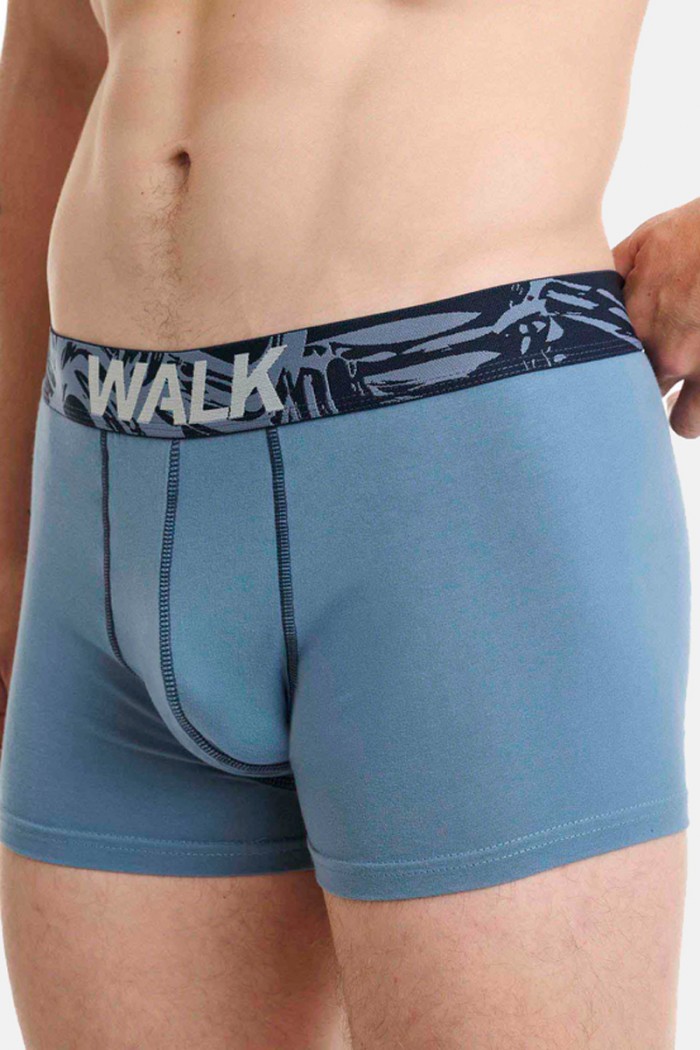 Herrenunterwäsche WALK Boxershorts 2 PACK W1762-4 BLUE BLUE DROPS