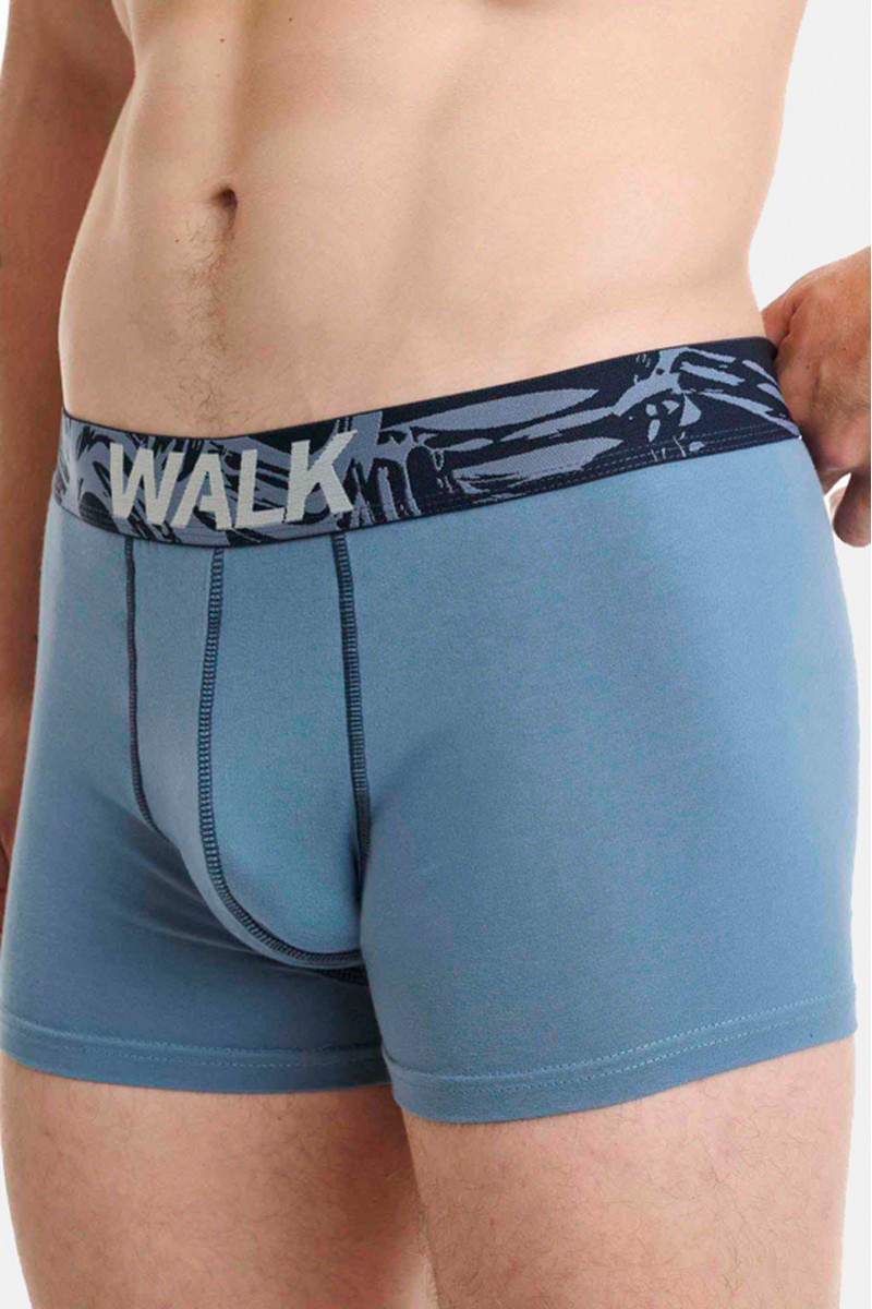 Herrenunterwäsche WALK Boxershorts 2 PACK W1762-4 BLUE BLUE DROPS Herrenunterwäsche WALK Boxershorts 2 PACK W1762-4 BLUE BLUE DROPS