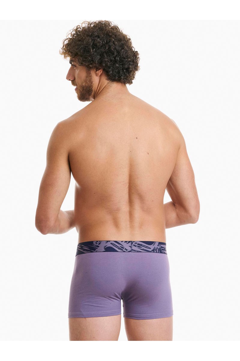 Herrenunterwäsche WALK Boxershorts 2 PACK W1762-4_0330 BLUE SK LILA