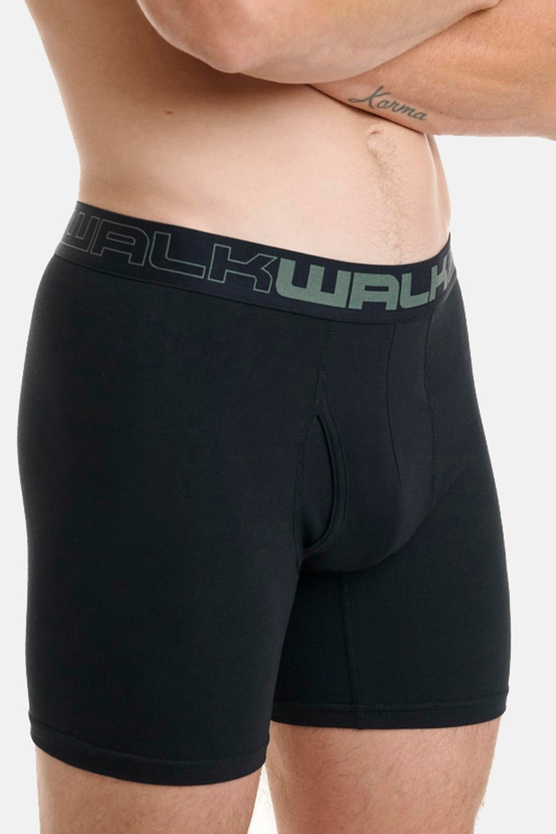 Long cotton boxers with opening WALK 2 Pack 1764-1