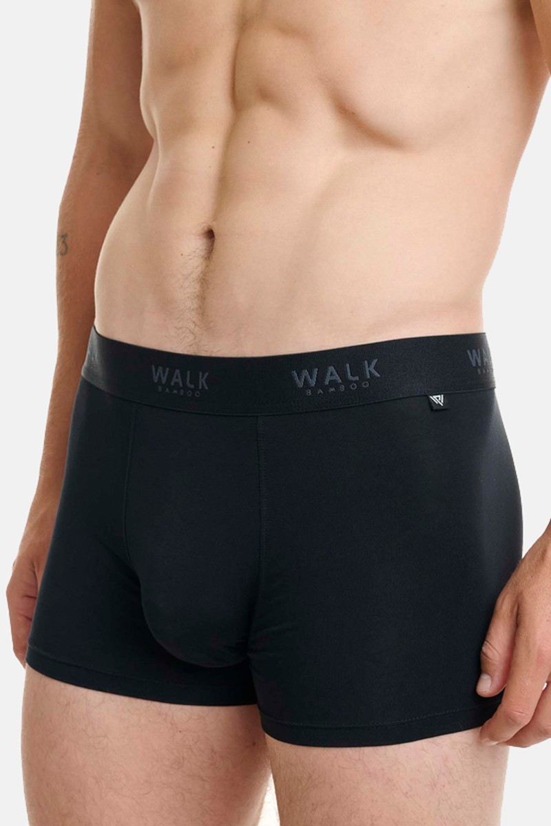 MEN'S BOXER BAMBOO WALK W1770_02 BLACK