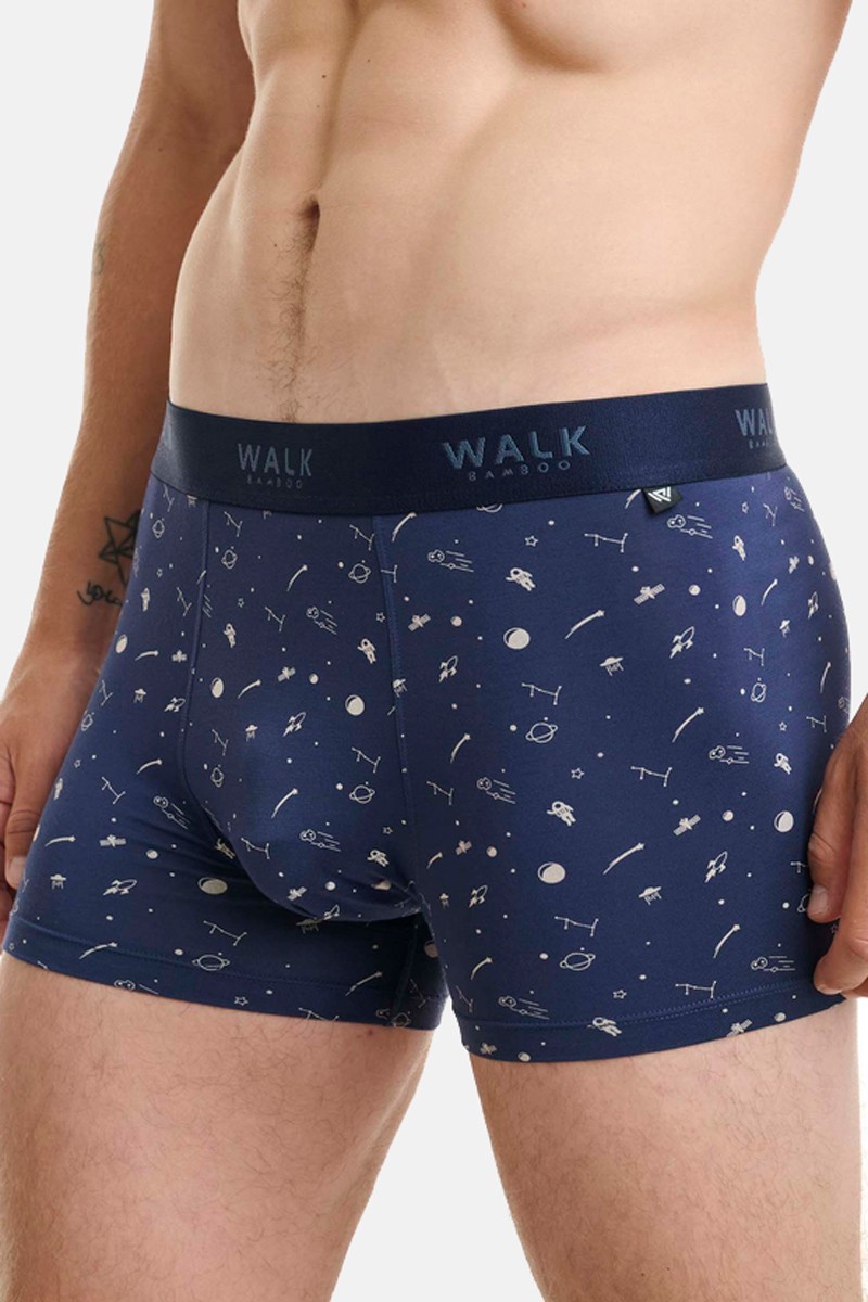 Men's Boxer WALK Bamboo W1770-68 Blue Dark Blue