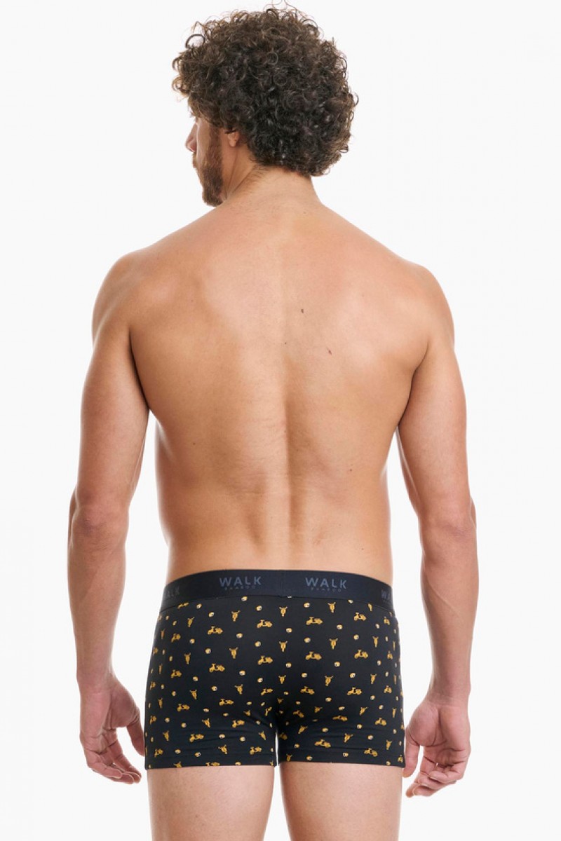 Men's Boxer WALK Bamboo W1770-72 BLACK