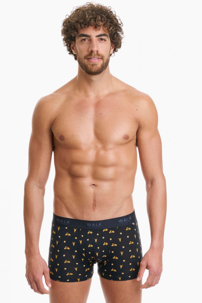 Men's Boxer WALK Bamboo W1770-72 BLACK