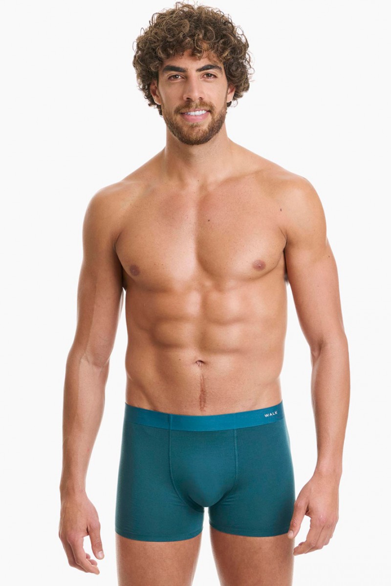 BOXER SEAMLESS BAMBOO WALK W1771_87 PETROL