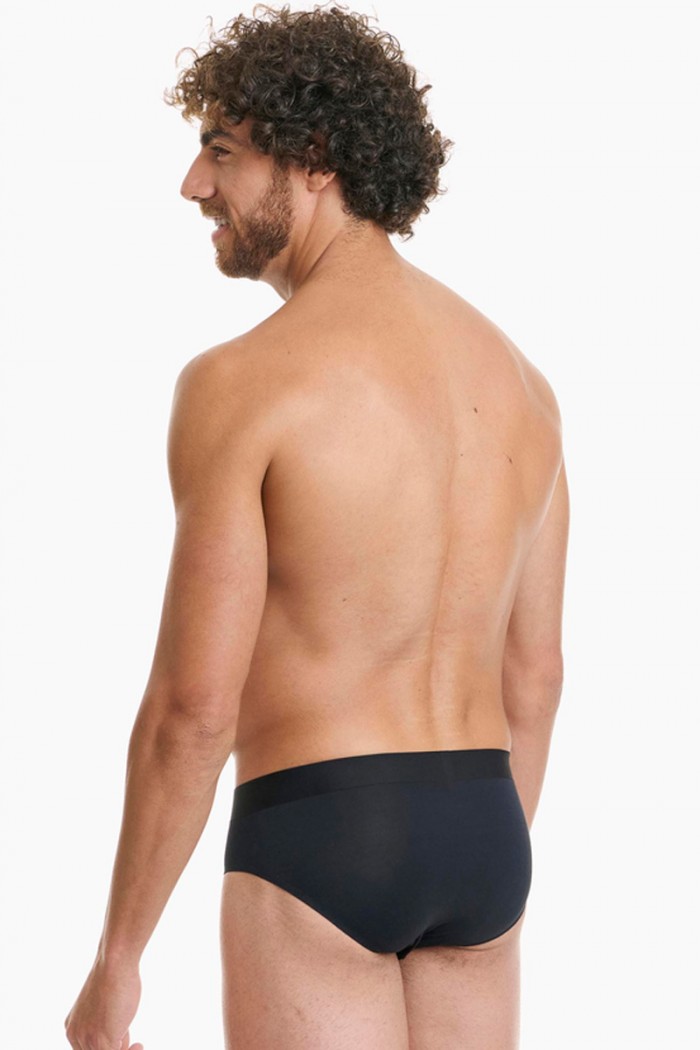 Men's Seamless BAMBOO WALK W1772_02 Black