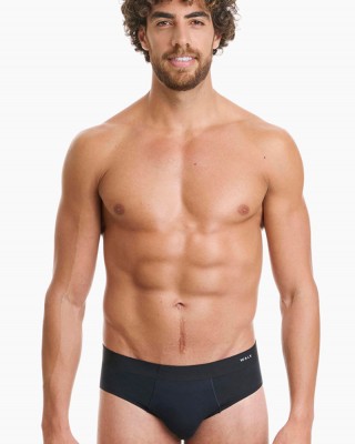 Men's Seamless BAMBOO WALK W1772_02 Black