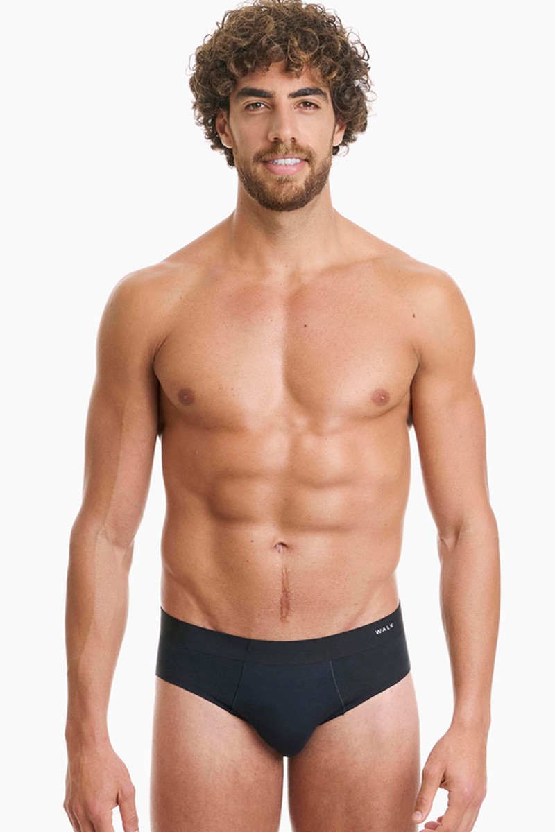 Ανδρικό Σλιπ Seamless BAMBOO WALK W1772_02 ΜΑΥΡΟ