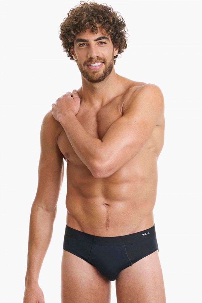 Men's Seamless BAMBOO WALK W1772_02 Black