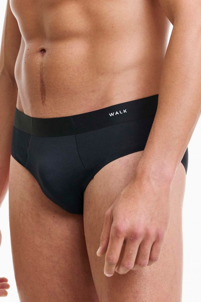 Men's Seamless BAMBOO WALK W1772_02 Black