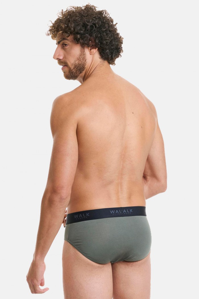 Men's BAMBOO WALK briefs W1775_24 BAMBOO WALK W1775_24 HAKI