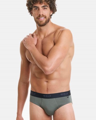 Men's BAMBOO WALK briefs W1775_24 BAMBOO WALK W1775_24 HAKI