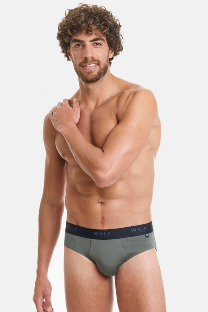 Men's BAMBOO WALK briefs W1775_24 BAMBOO WALK W1775_24 HAKI
