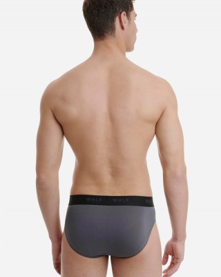 Herrenslips BAMBOO WALK W1775 Grau Schwarz