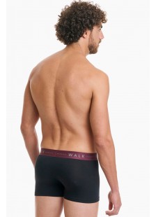 Unterwäsche BAMBOO WALK Boxershorts 2 PACK W1776 BLACK BLACK