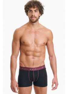 Unterwäsche BAMBOO WALK Boxershorts 2 PACK W1776 BLACK BLACK