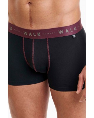 Underwear BAMBOO WALK Boxers 2 PACK W1776 BLACK BLACK