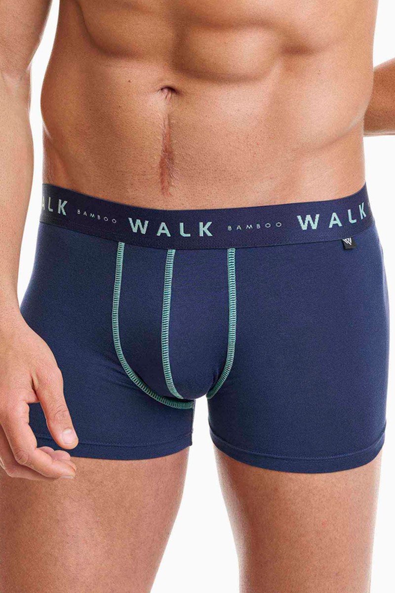Underwear BAMBOO WALK Boxers 2 PACK W1776_0399 BLUE SK MENTA