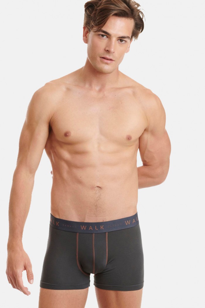 Unterwäsche BAMBOO WALK Boxershorts 2 PACK W1776-1017 GREY BLACK BOXERS