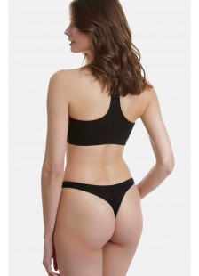 Damenunterwäsche Tanga Bamboo WALK W2013-02 BLACK 2 PACK Damenunterwäsche Tanga Bamboo WALK W2013-02 BLACK 2 PACK