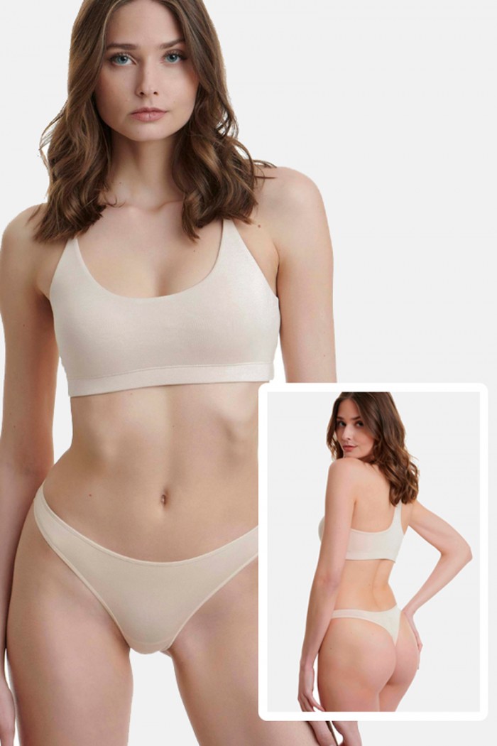 Women's underwear Tanga Bamboo WALK W2013-19 BEZ 2 PACK