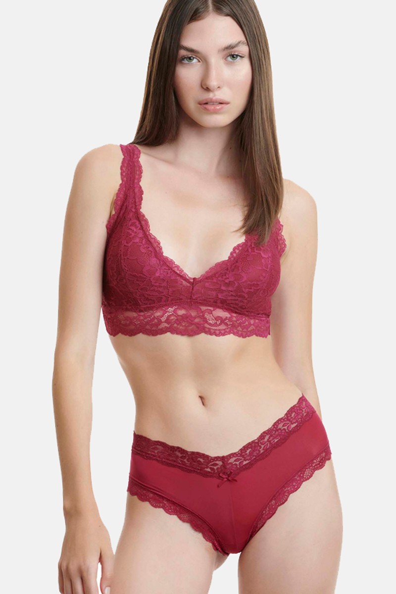 Hipster briefs with lace WALK Microfibre W2040 BORNTO