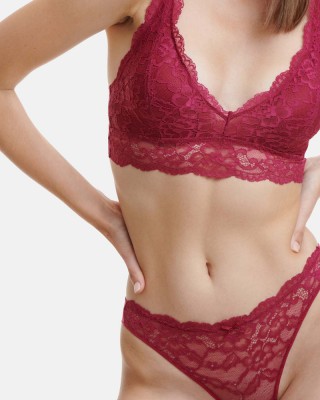 Brazilian lace briefs WALK Microfibre Bordeaux W2042_27