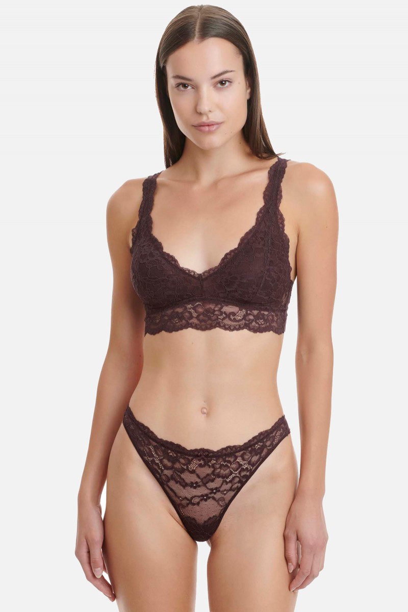 Brazilian lace briefs WALK Microfibre Bordeaux W2042_39