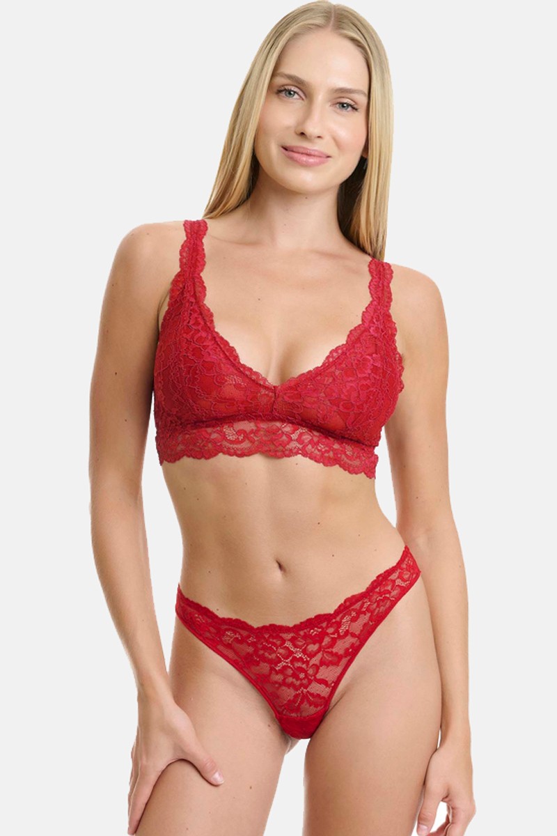 Brasilianischer Spitzen-Slip mit Spitze WALK RED W2042_44