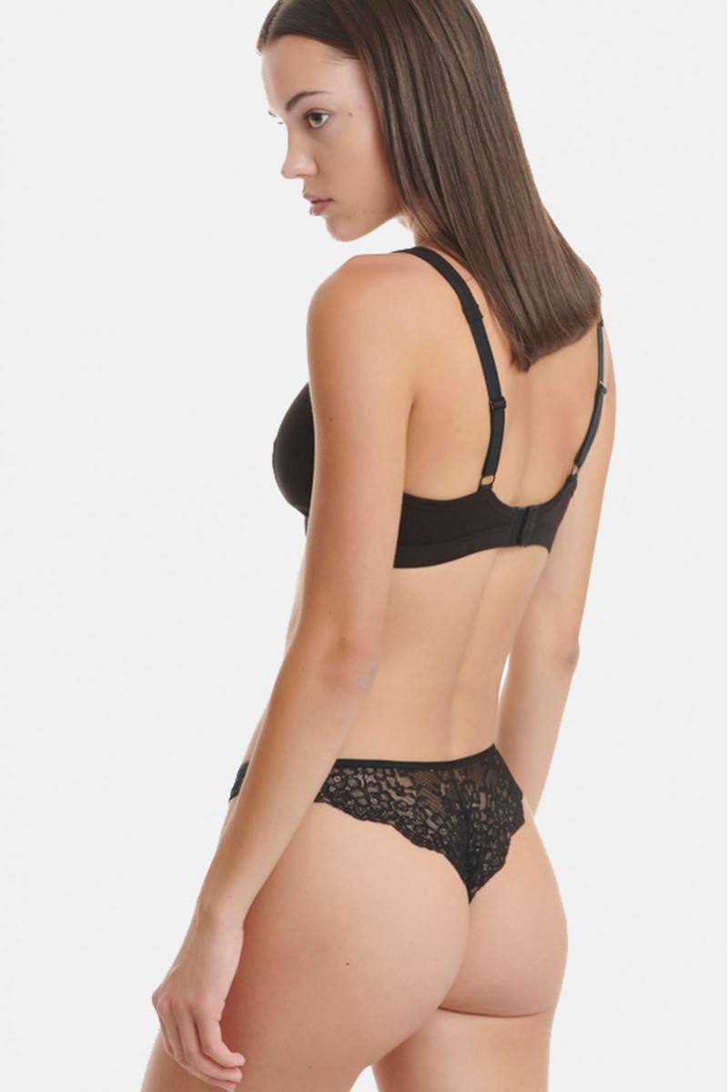 Women's Brazilian Lace WALK BAMBOO W2043 BLACK